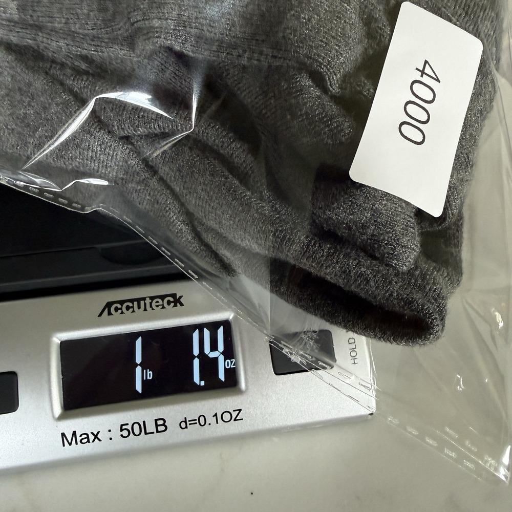 Eileen Fisher Charcoal Gray Waterfall‎ Open Front Cardigan Womens L Drape Knit - Picture 7 of 7